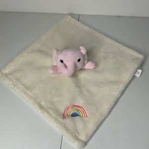 Sandy & Simon Light Pink Elephant Baby Lovey 14” Security Blanket Plush Blankie